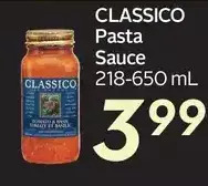 Sobeys Classico pasta sauce offer