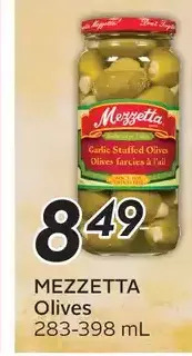 Sobeys Mezzetta olives offer