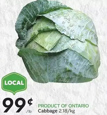 Sobeys Cabbage offer
