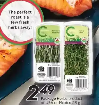 Sobeys Package herbs offer