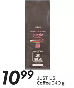 Sobeys Just us coffee offer
