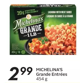 Sobeys Michelina's grande entrées offer