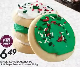 Sobeys Kimberley's bakeshoppe soft sugar frosted cookies offer