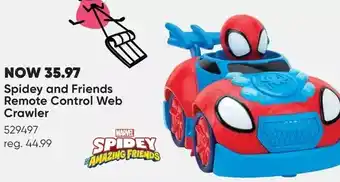 Toys R us Spidey and friends remote control vehicle - spidey web crawler rc offer