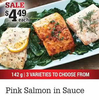 M & M Food Market Pink salmon in sauce offer