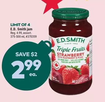 Giant Tiger E.d. smith jam offer