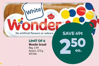 Giant Tiger Wonder bread offer