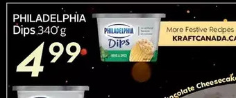 Sobeys Philadelphia dips offer