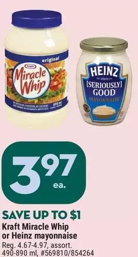 Giant Tiger Kraft miracle whip offer