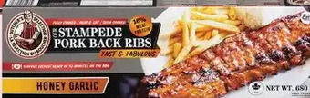 Giant Tiger Stampede pork back ribs offer