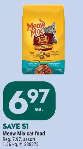 Giant Tiger Meow mix cat food offer
