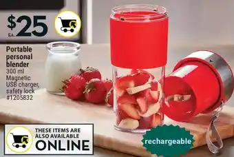 Giant Tiger Portable personal blender offer