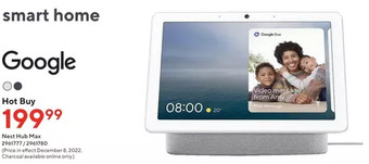 Staples Google nest hub max offer