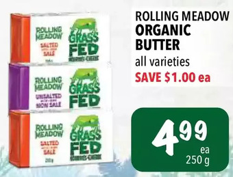 Farm Boy Rolling meadow organic butter offer