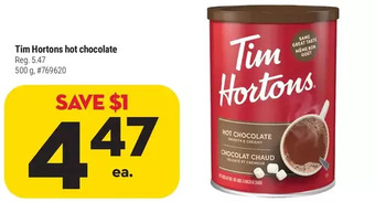 Giant Tiger Tim hortons hot chocolate offer