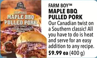 Farm Boy Farm boy maple bbq pulled pork offer