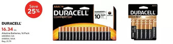 Staples Duracell alkaline batteries offer