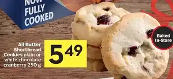 Foodland Butter shortbread cookies offer
