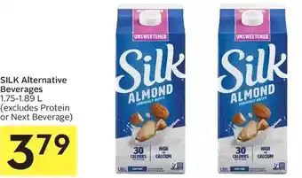Foodland Silk alternative beverages offer