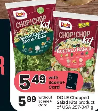 Foodland Dole chopped salad kits offer