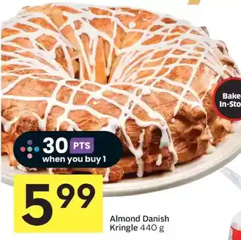 Foodland Almond danish kringle offer