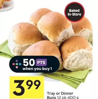 Foodland Tray or dinner buns offer