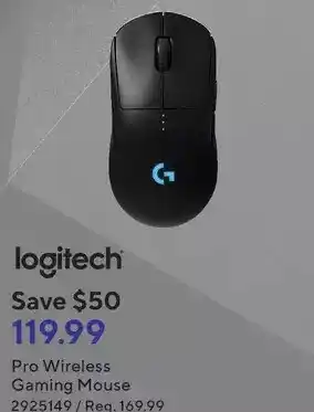 Staples Logitech pro wireless gaming mouse offer