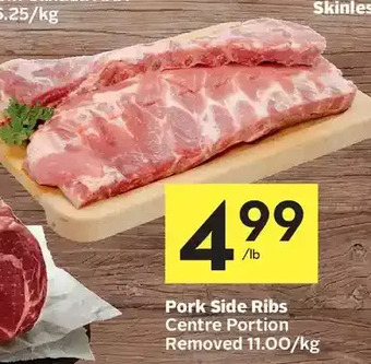 Foodland Pork side ribs centre portion removed offer