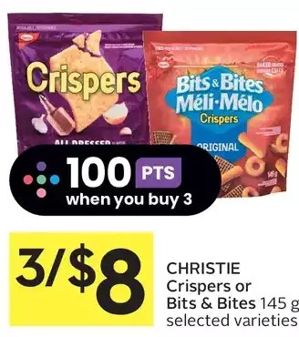 Foodland Christie crispers or bits & bites offer