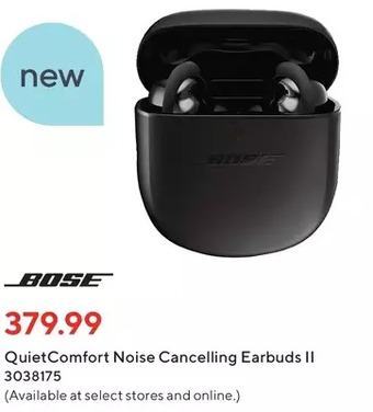 Staples Bose quietcomfort noise cancelling earbuds ii offer