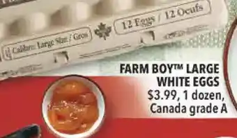 Farm Boy Farm boy large white eggs offer
