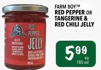 Farm Boy Farm boy red pepper or tangerine & red chili jelly offer
