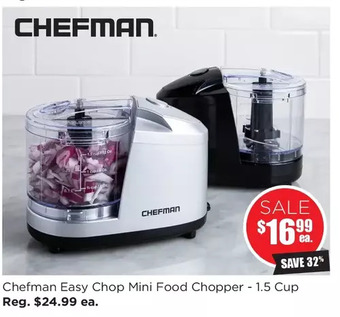 Kitchen Stuff Plus Chefman easy chop mini food chopper offer