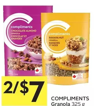 Foodland Compliments granola offer