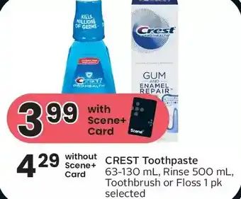 Foodland Crest toothpaste, rinse, toothbrush or floss offer