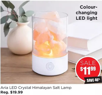 Kitchen Stuff Plus Aria led crystal himalayan salt lamp offer