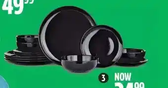 Canadian Tire Master chef 12-pc dinnerware set. black offer