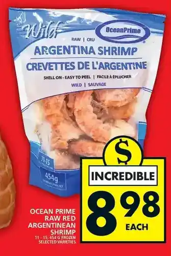 Food Basics Ocean prime raw red argentinean shrimp offer