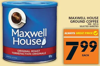 Food Basics Maxwell house ground coffee offer