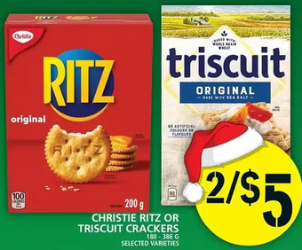 Food Basics Christie ritz or triscuit crackers offer