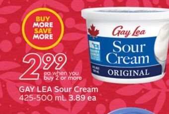 Sobeys Gay lea sour cream offer