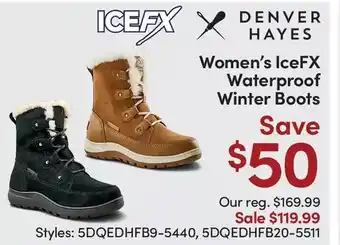 Mark's Women's icefx waterproof winter boots offer