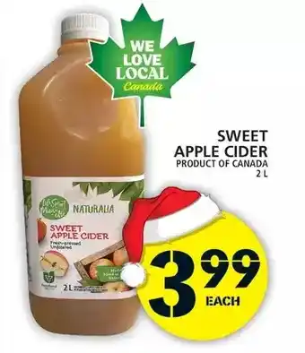 Food Basics Sweet apple cider offer