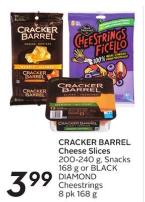 Sobeys Cracker barrel cheese slices offer
