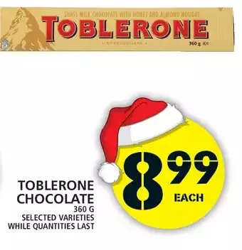 Food Basics Toblerone chocolate offer