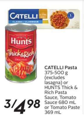 Sobeys Catelli pasta offer