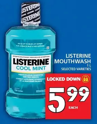 Food Basics Listerine mouthwash offer