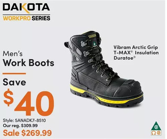 Mark's Dakota men's work boots offer