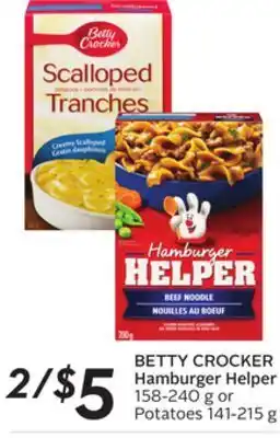 Sobeys Betty crocker hamburger helper offer