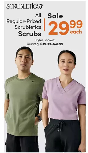 Mark's Scrubletics scrubs offer
